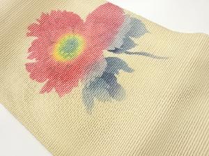 絽花模様名古屋帯